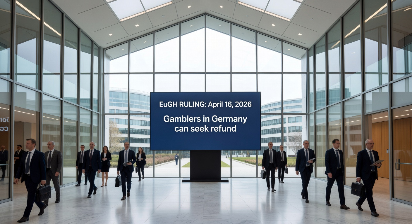 Darstellung eines Spielers vor dem Computer, der Online-Glücksspiel nutzt, mit Fokus auf rechtliche Aspekte