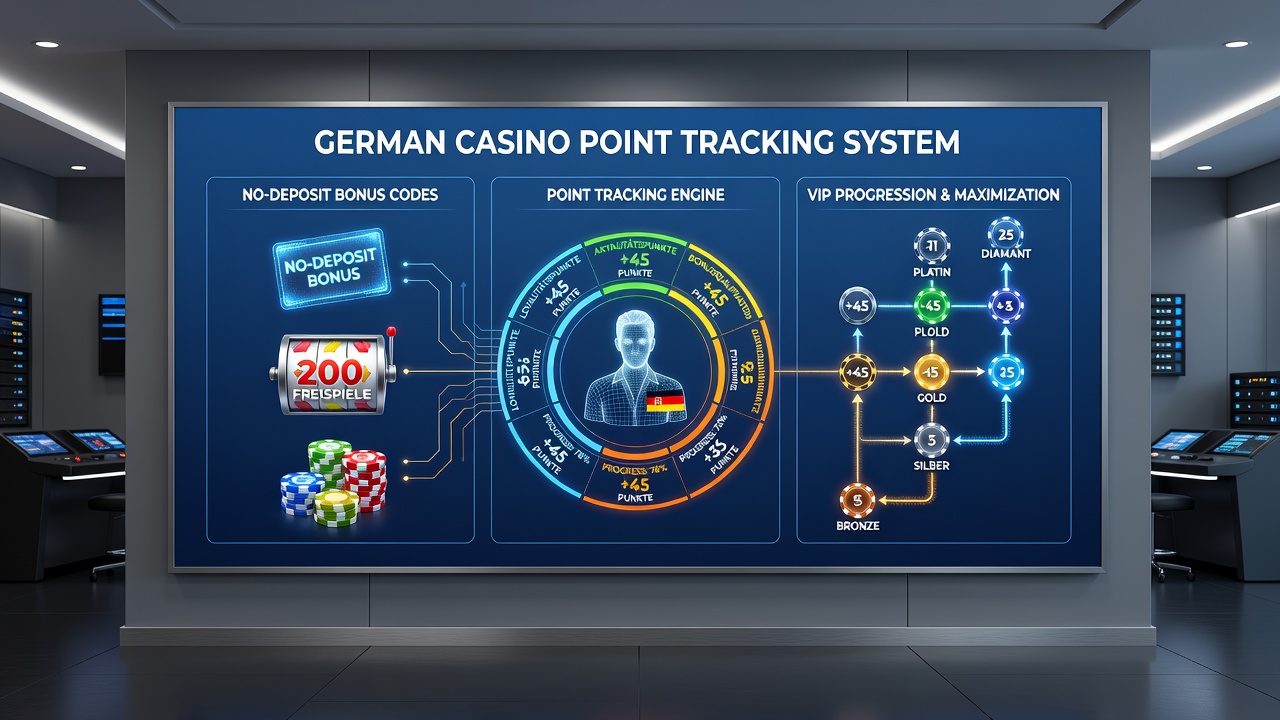 Visualisierung von VIP-Stufen und Punktesammlung in einem deutschen Casino-Tracking-System
