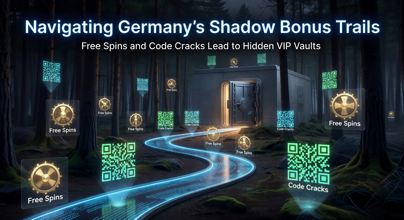 Ein digitales VIP-Tresorraum mit leuchtenden Codes, Free-Spin-Rädern und Schattenpfaden, die zu goldenen Belohnungen führen